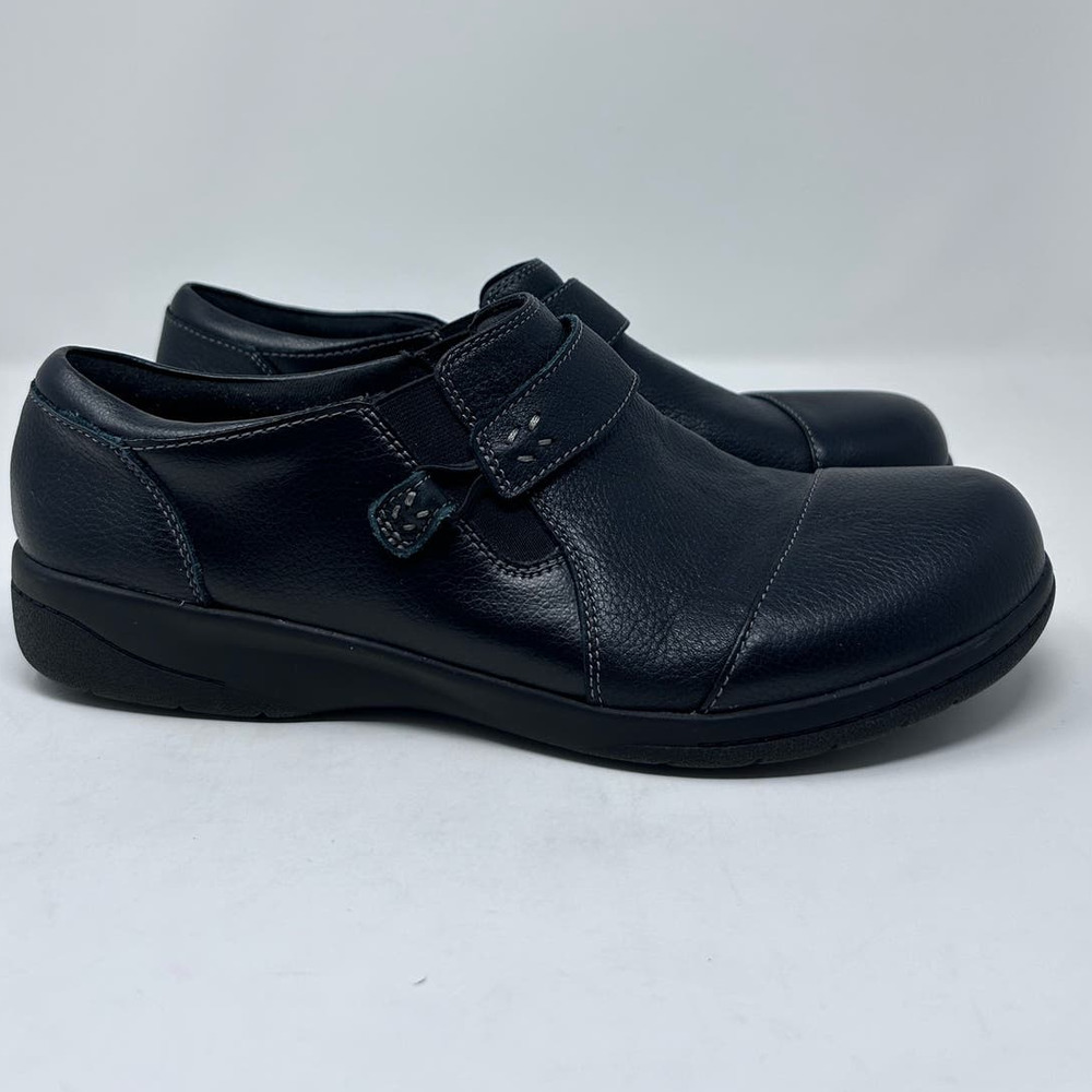 Clarks Collection Women's Black Ultimate Comfort Slip-On Shoes Size 8 1/2 E